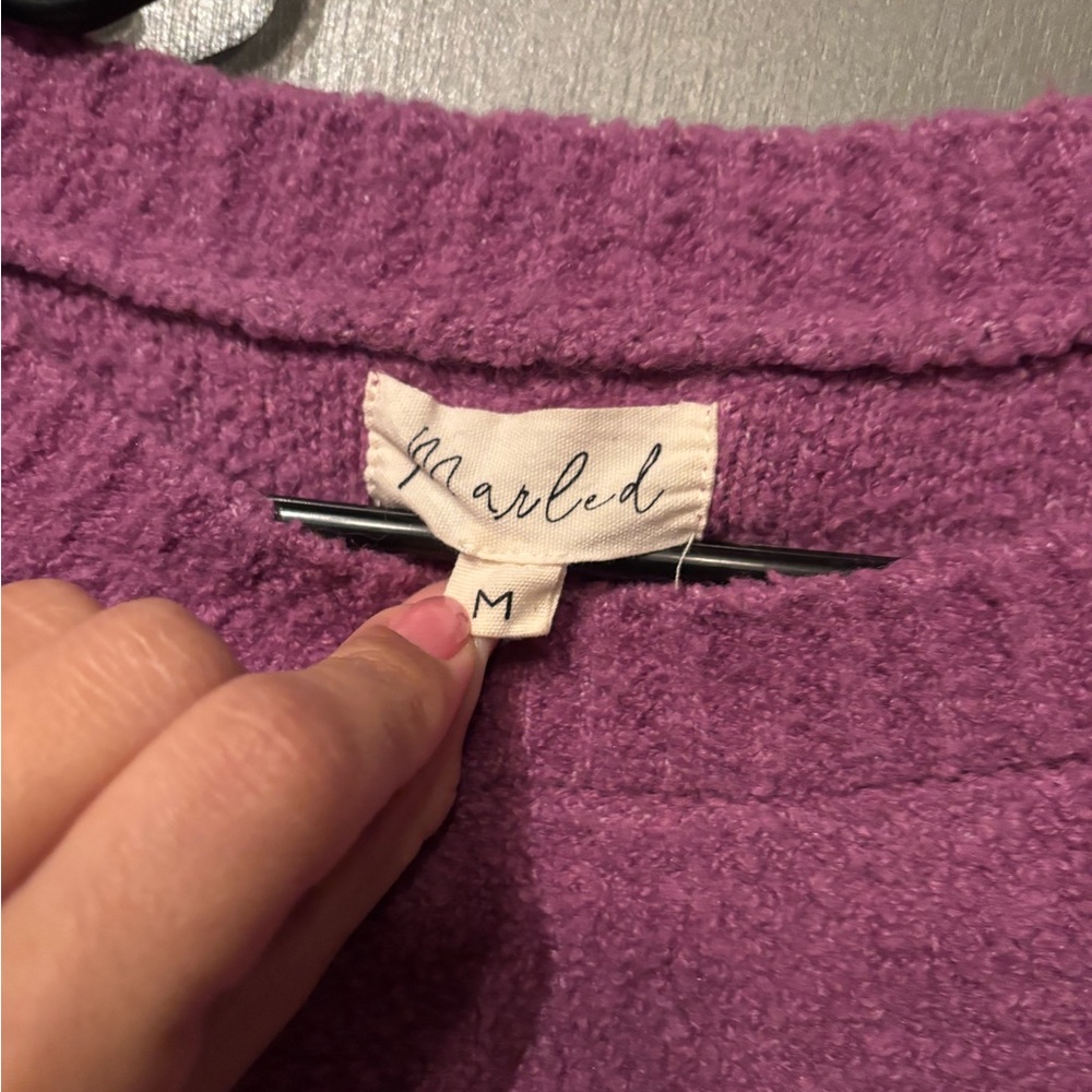 Marled Purple Sweater